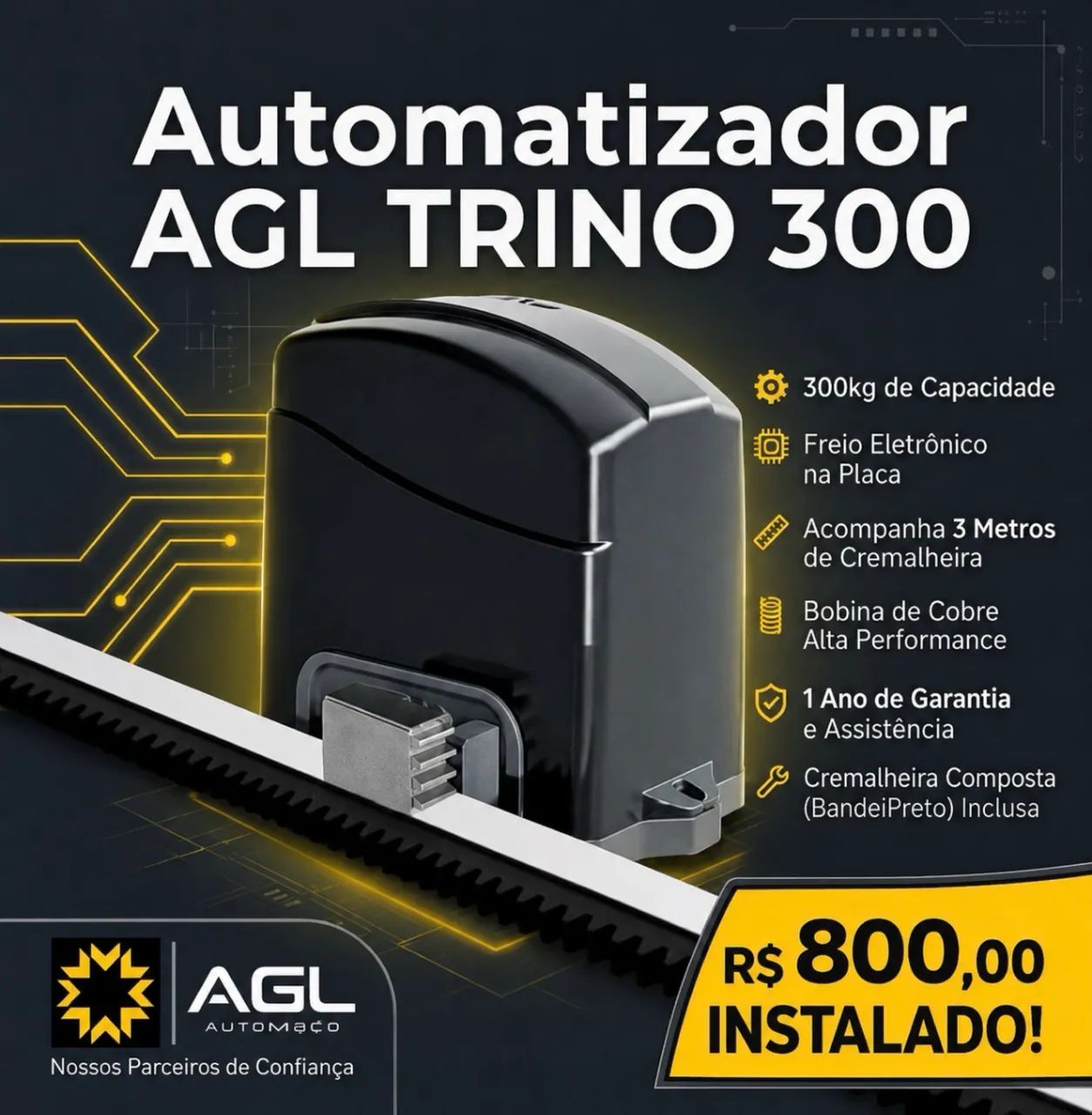 Motor de portão agl 