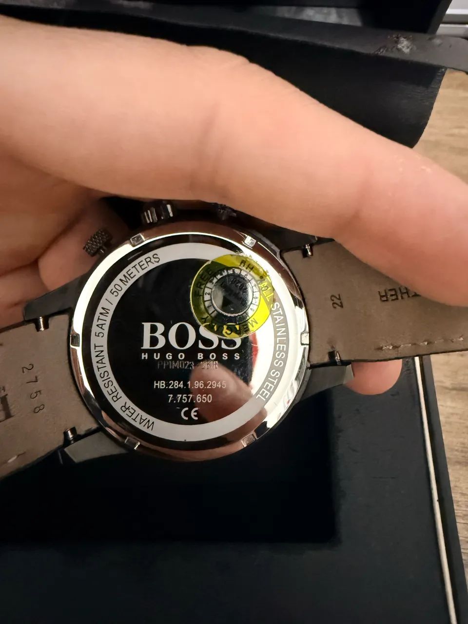 Relógio Hugo Boss pulseira de couro - Foto 2