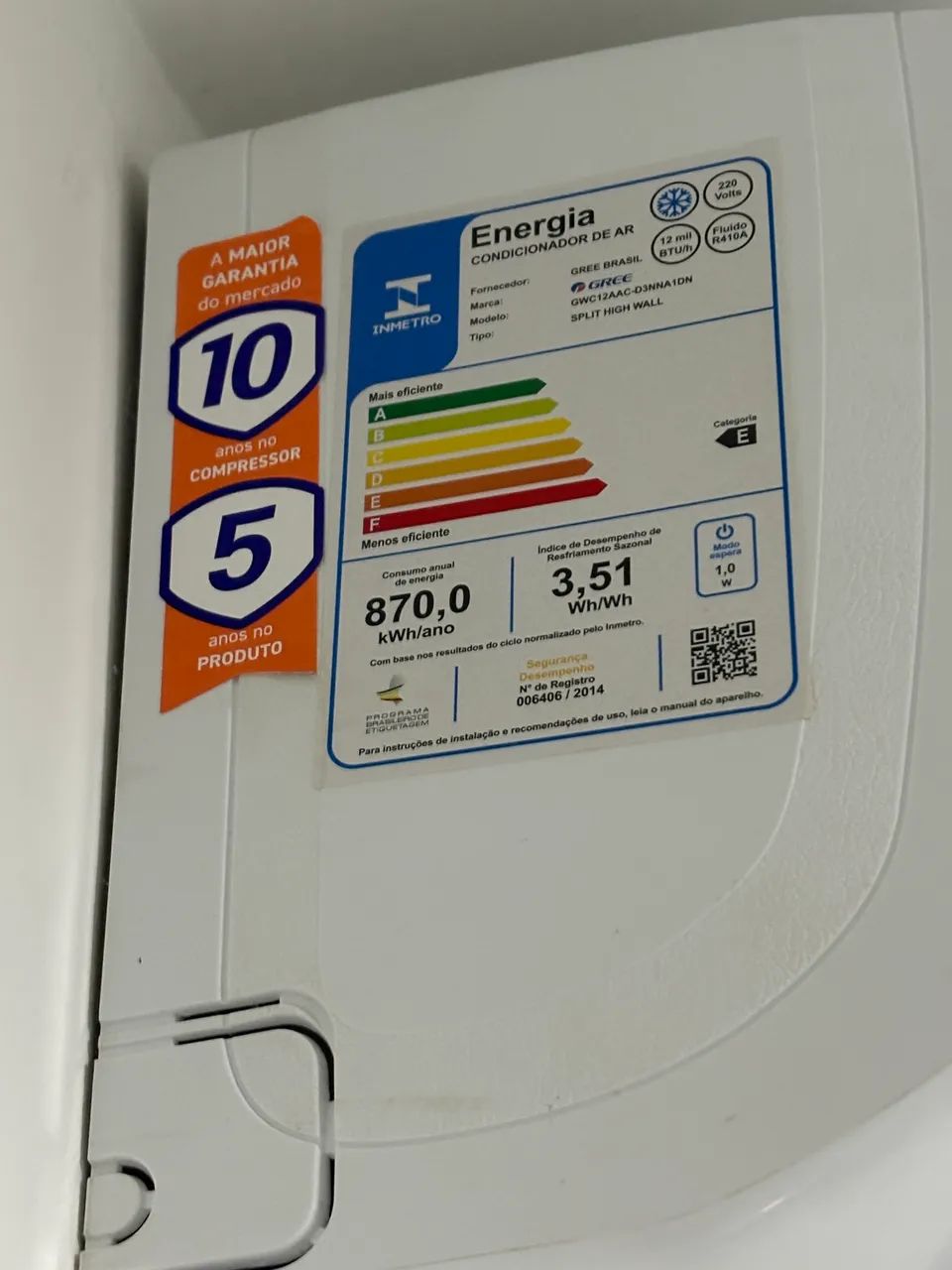 Ar condicionado 12000 btus Gree G Top Plus - Foto 2