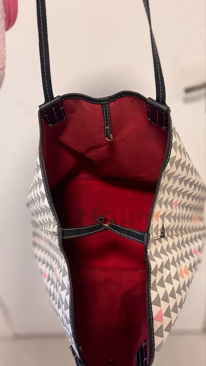 Bolsa SCHULTZ ORIGINAL triangle branca  - Foto 4
