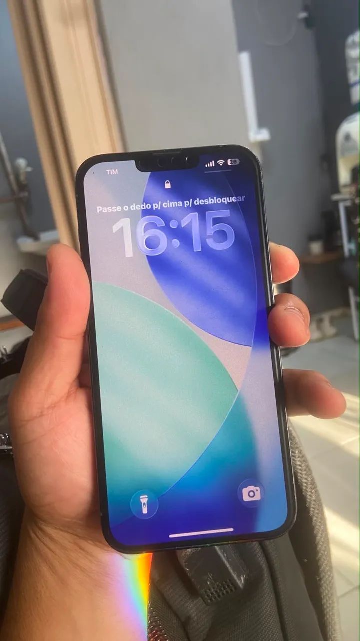 iPhone 13 Pro Max 256 gb bateria 75 nunca aberto nada mexido  - Foto 2