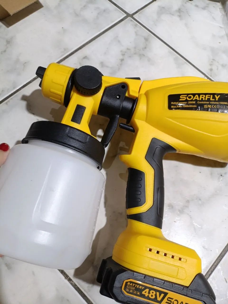 Pistola de pintura pulverizadora
