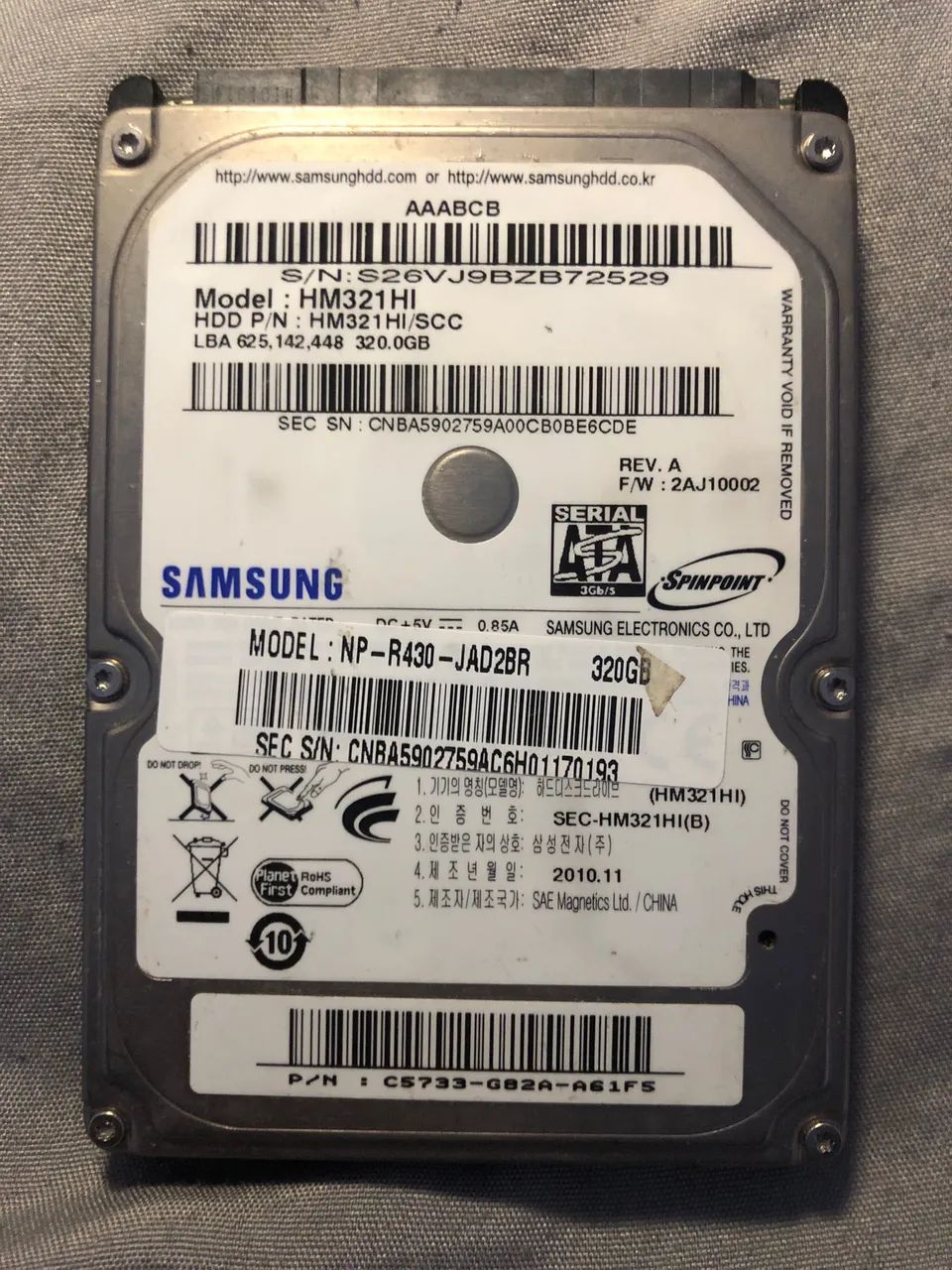 HD Samsung 320GB - Foto 2