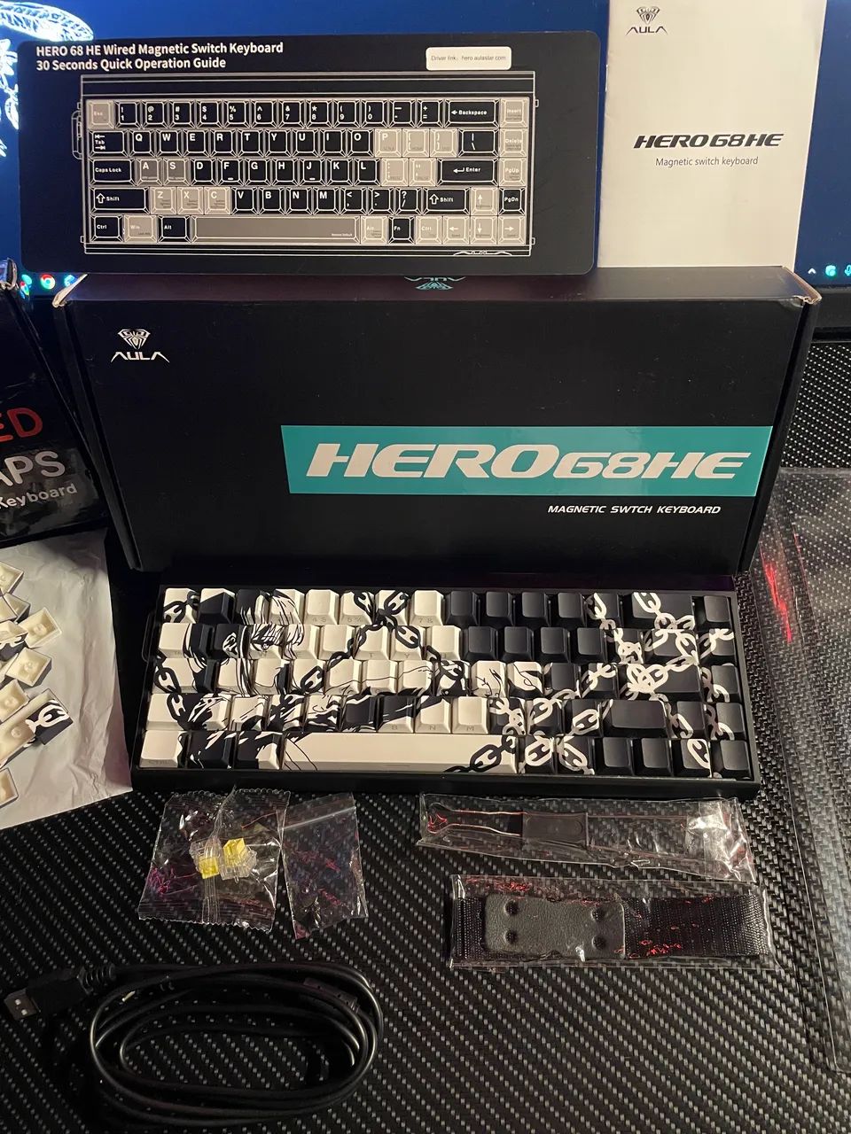 Teclado magnético aula hero68he 