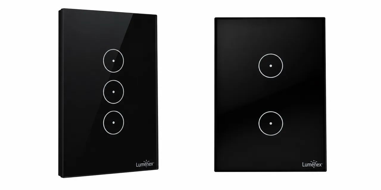 Interruptores inteligentes e tomadas lumenx 