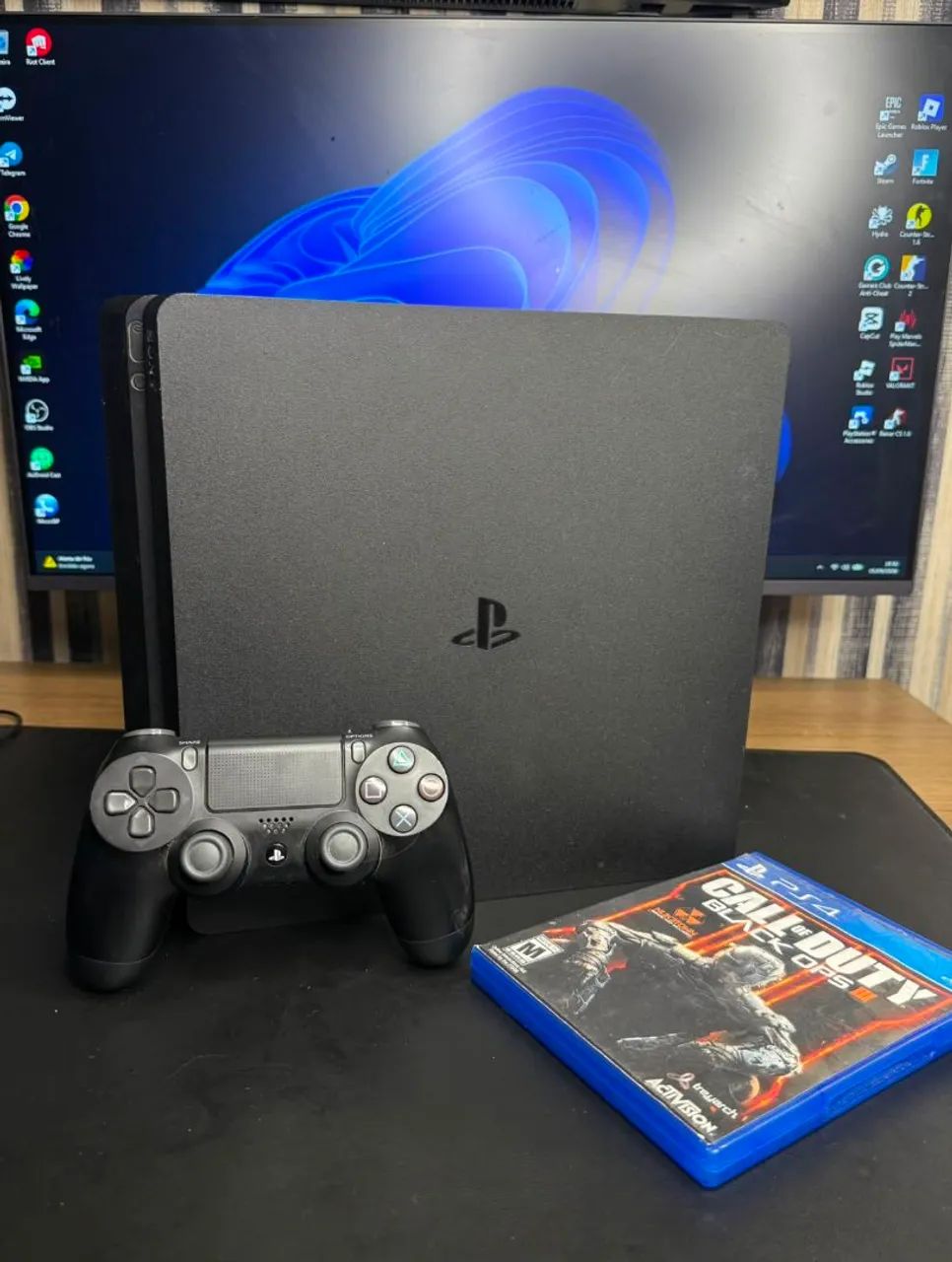 Ps4 slim com controle 