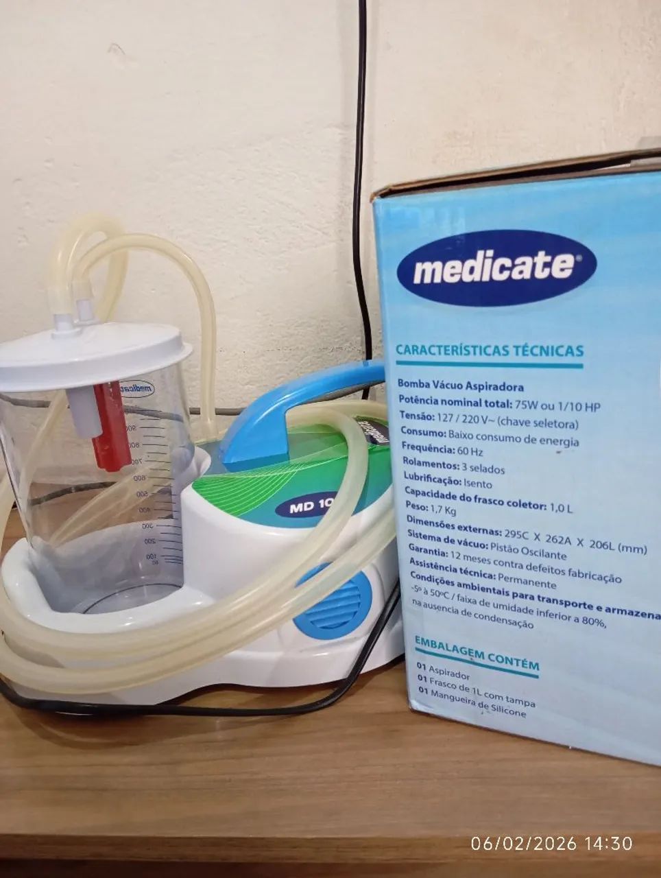 Aspirador de Secreção Medicate - Semi Novo - Foto 4