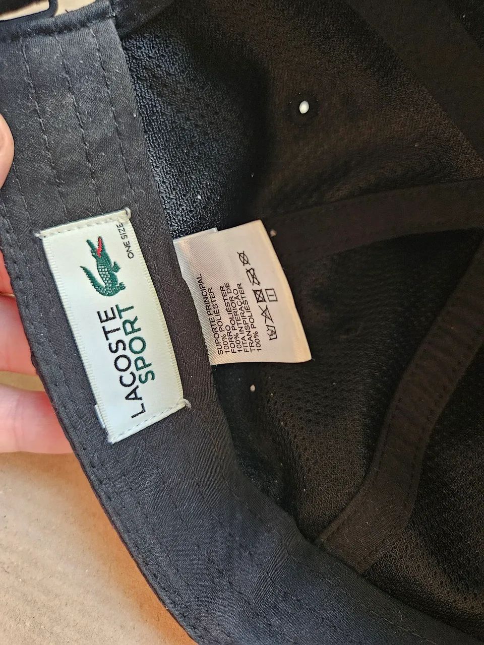 Boné Lacoste Preto Casual Esporte - Foto 3