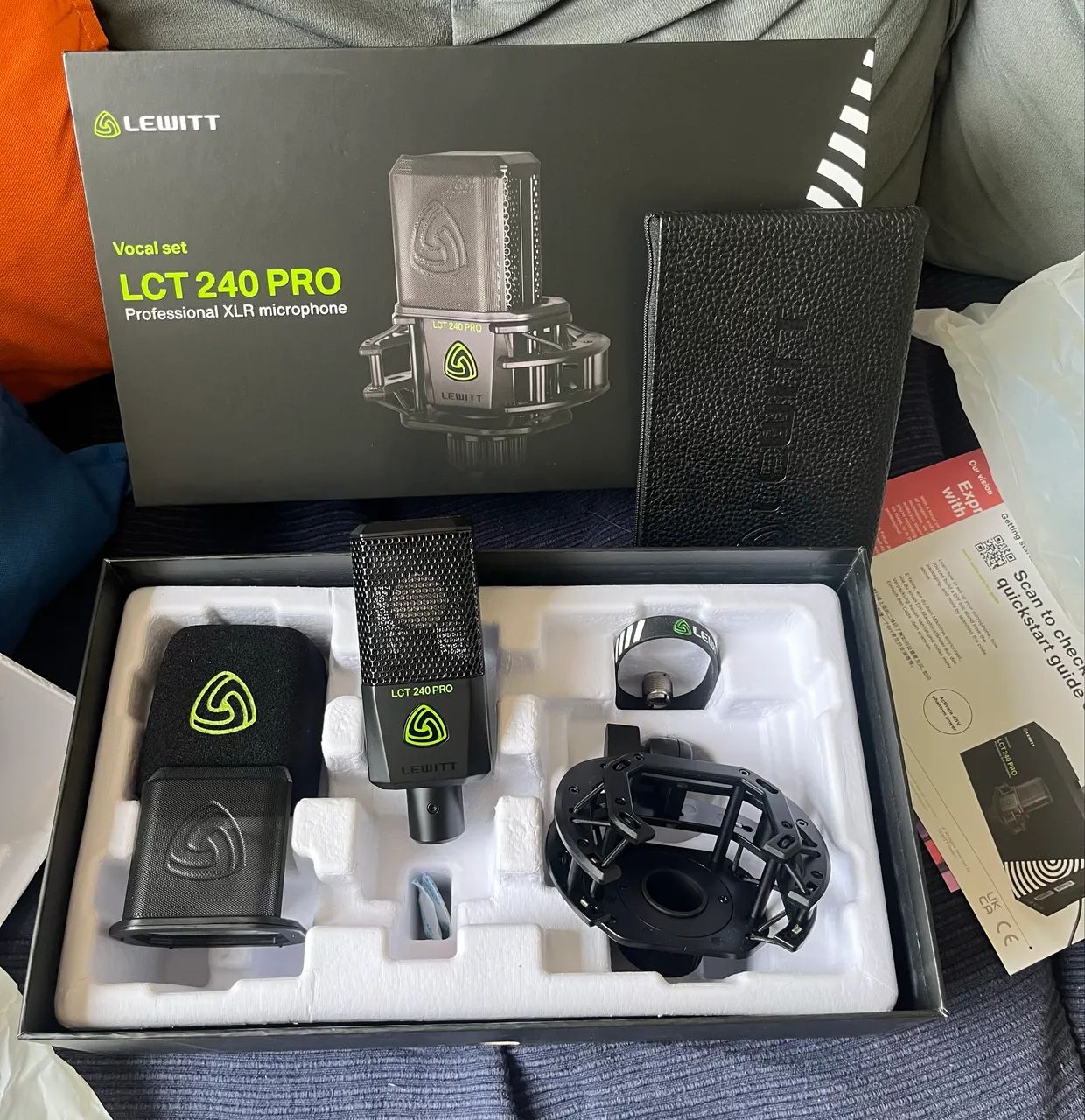 Lewitt lct 240 pro kit microfone condensador NOVO - Microfones e