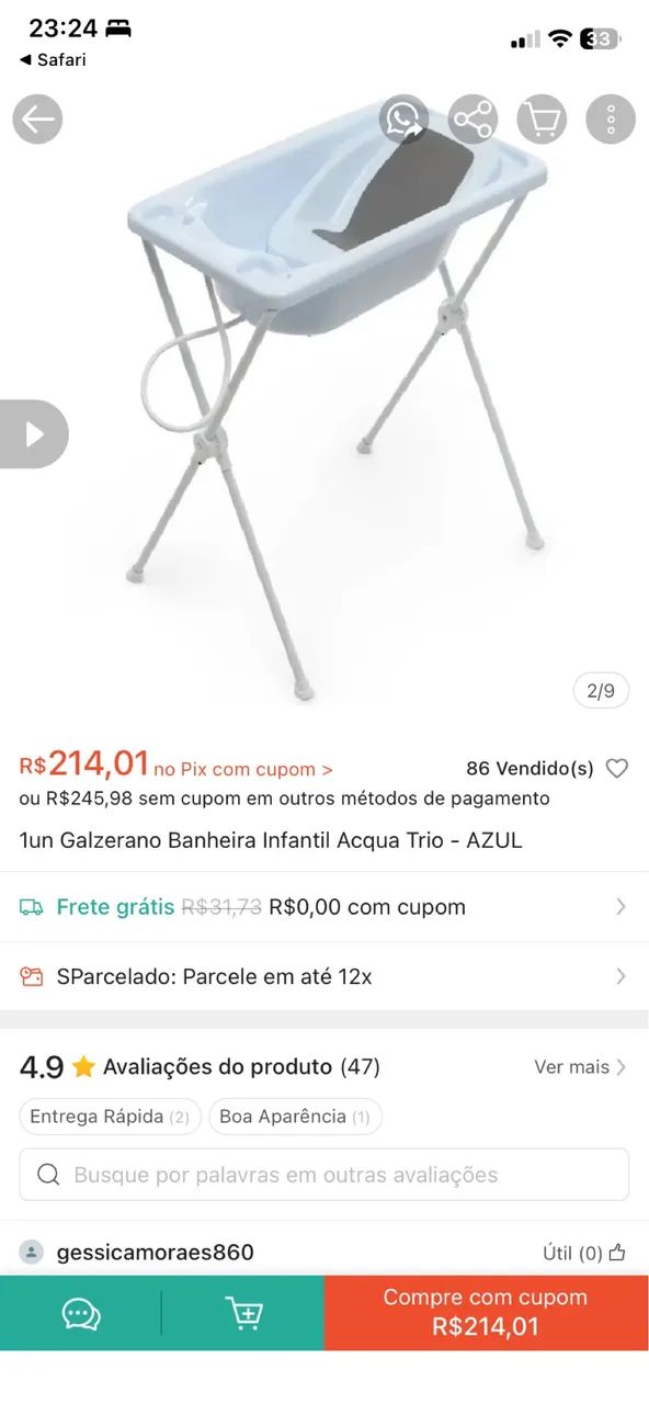Banheira de banho infantil  - Foto 2