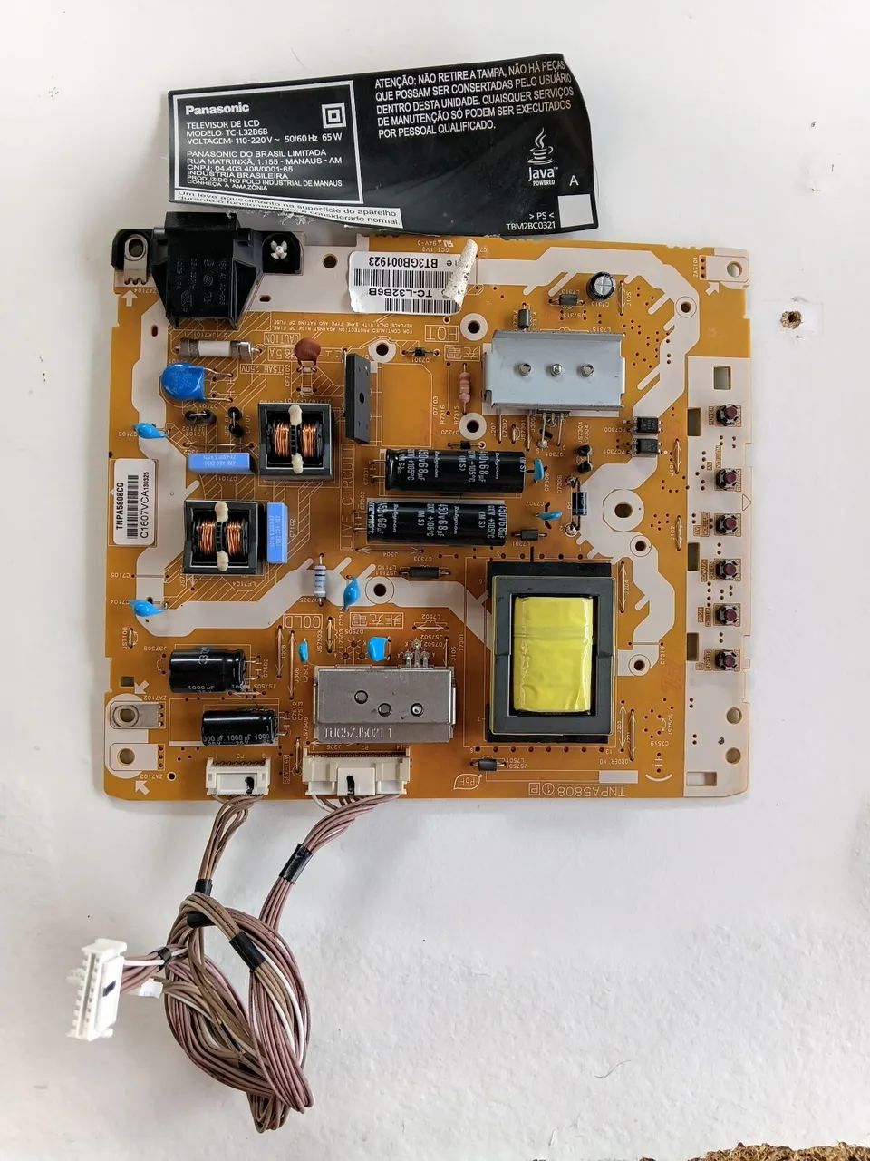 Placa fonte Panasonic TC-L32B6B. - Foto 4