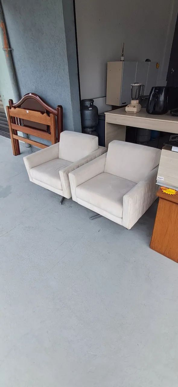 Poltronas brancas modernas  - Foto 3