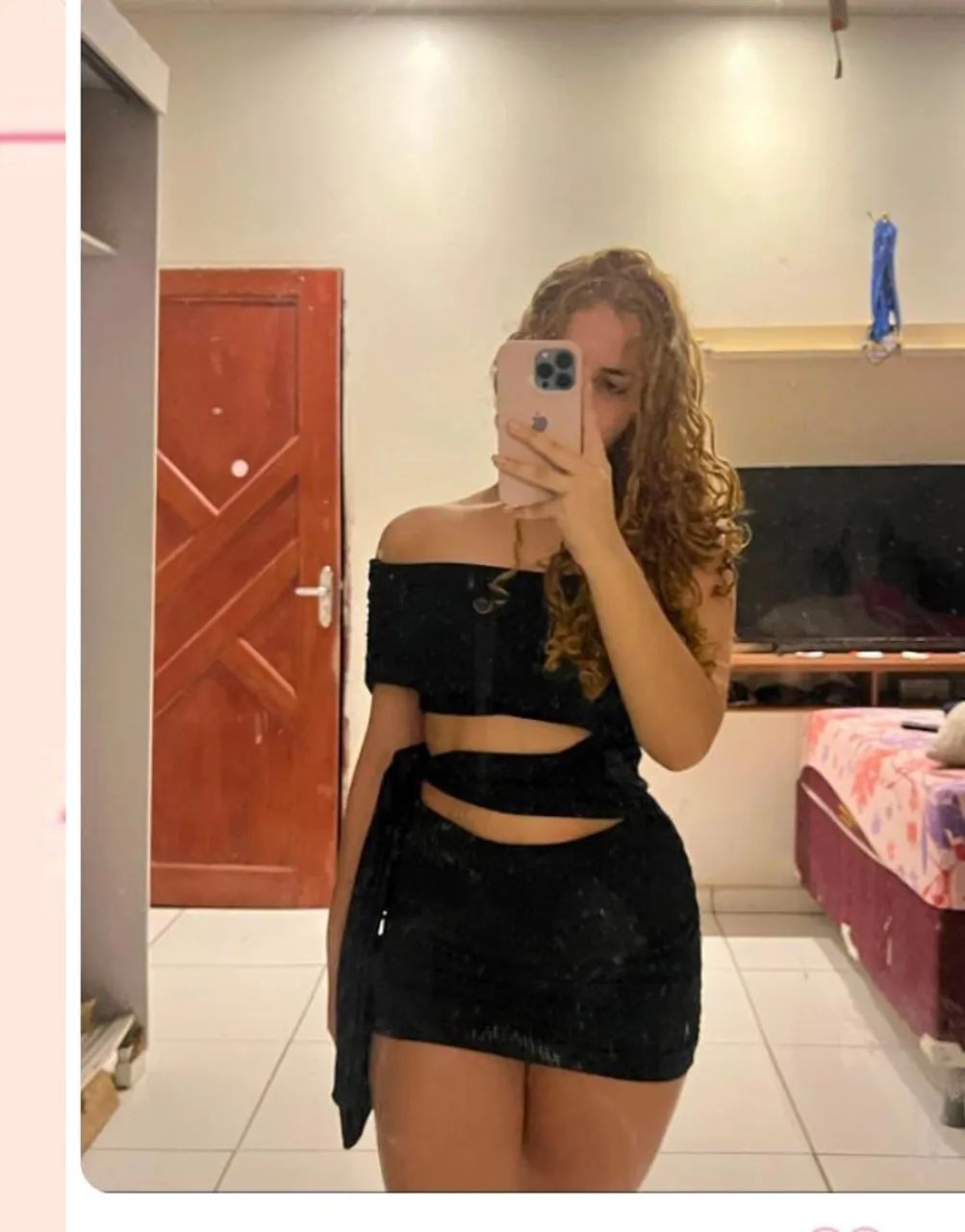 Vestido amarração preto 