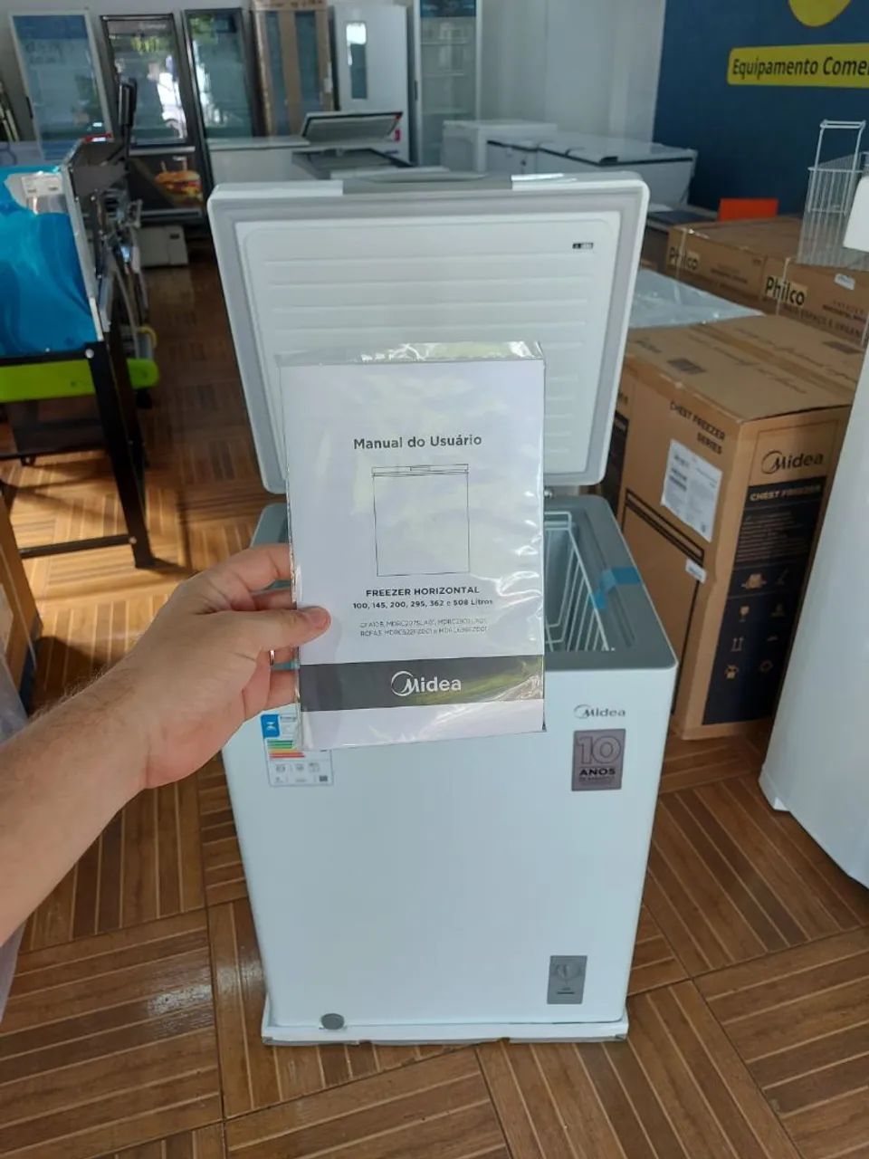 Freezer Midea Novo na caixa  - Foto 3
