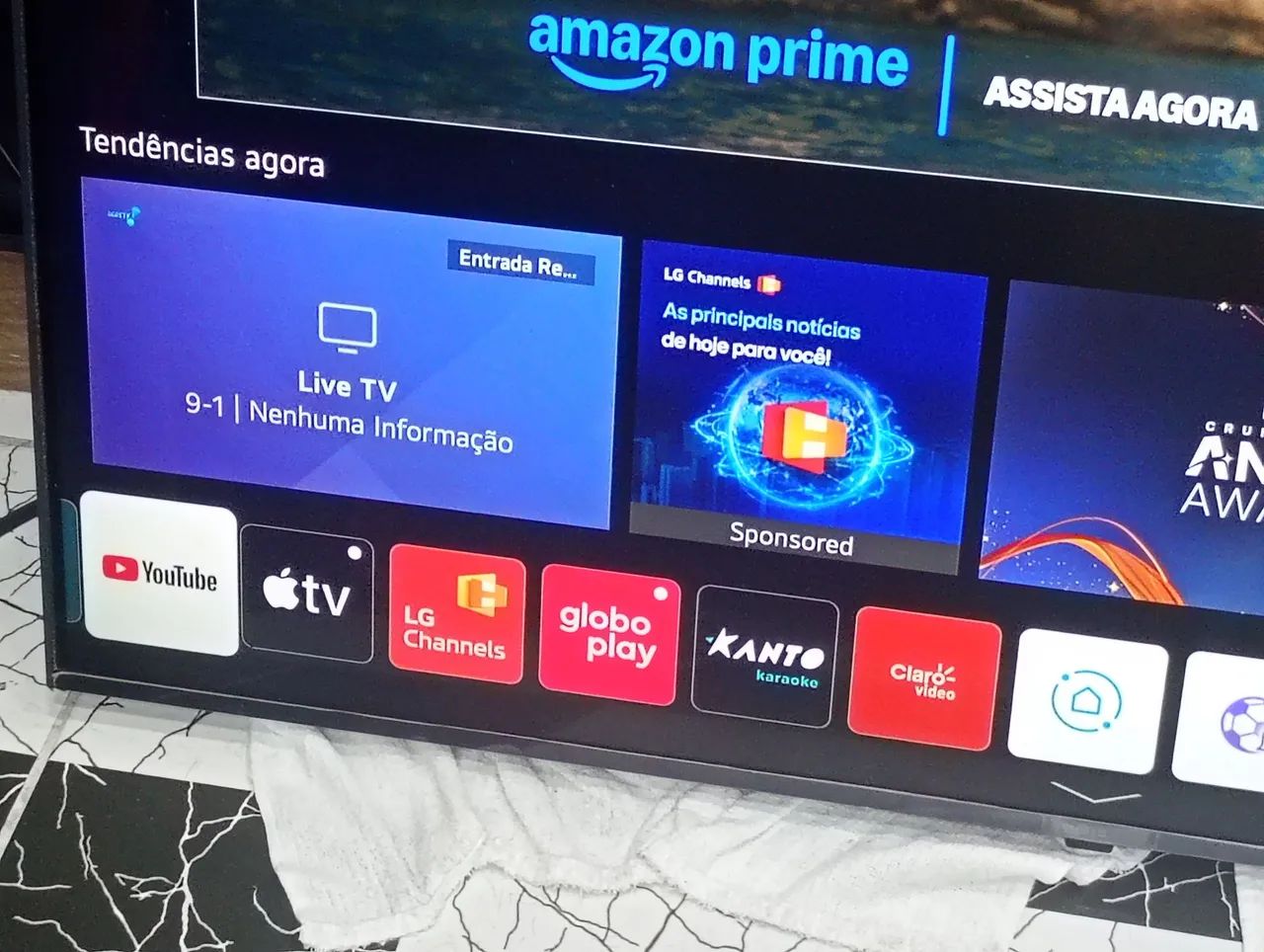 Vendo Smartv LG 50 polegadas top 4k borda infinita com comando de voz e vídeo game 4k  - Foto 2