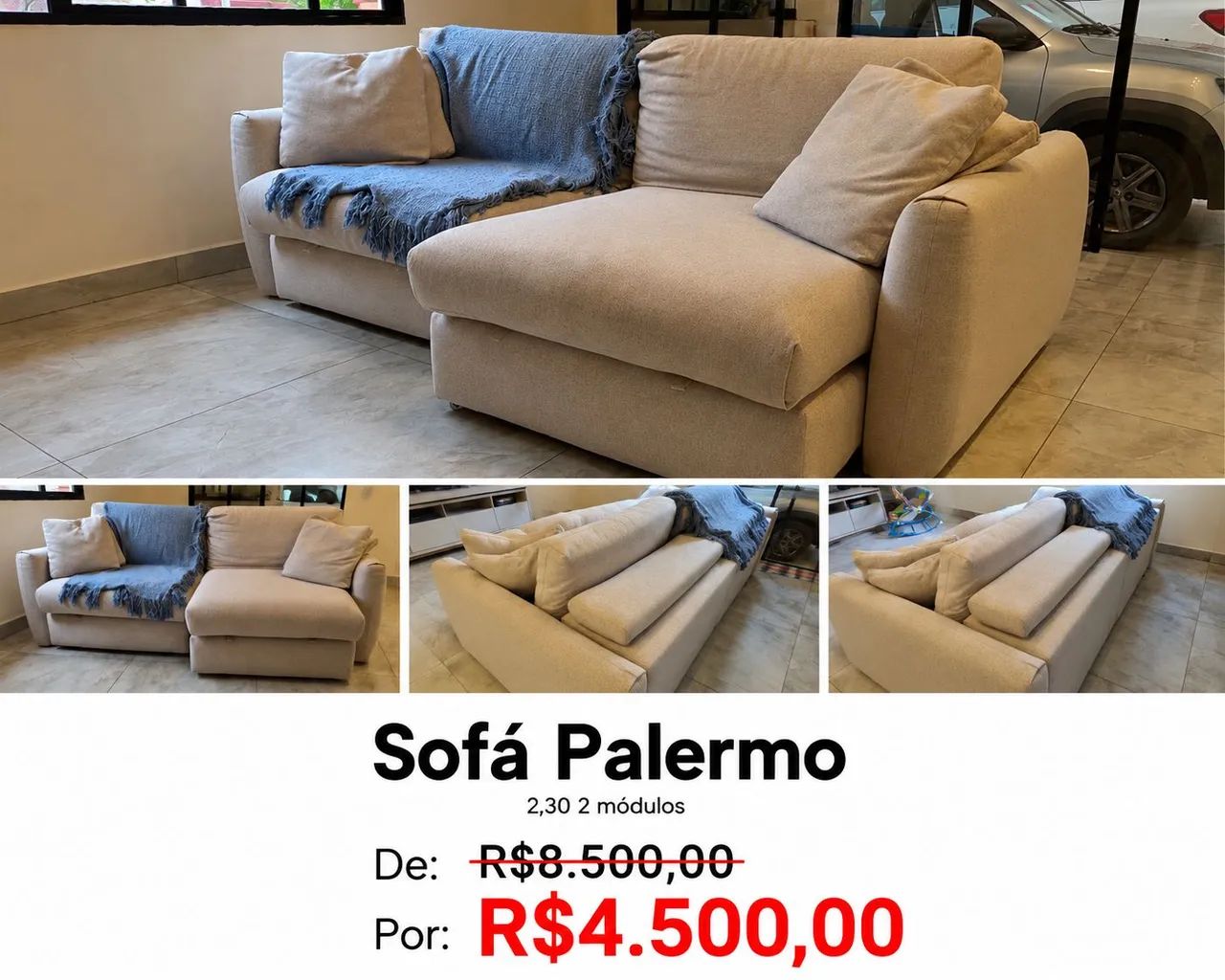 Sofá 2,30m premium