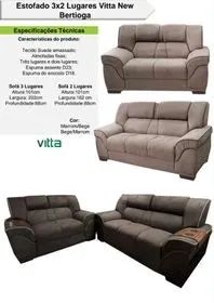 Conjunto Sofá 2x3 Lugares - (Promoção)!! - Foto 2