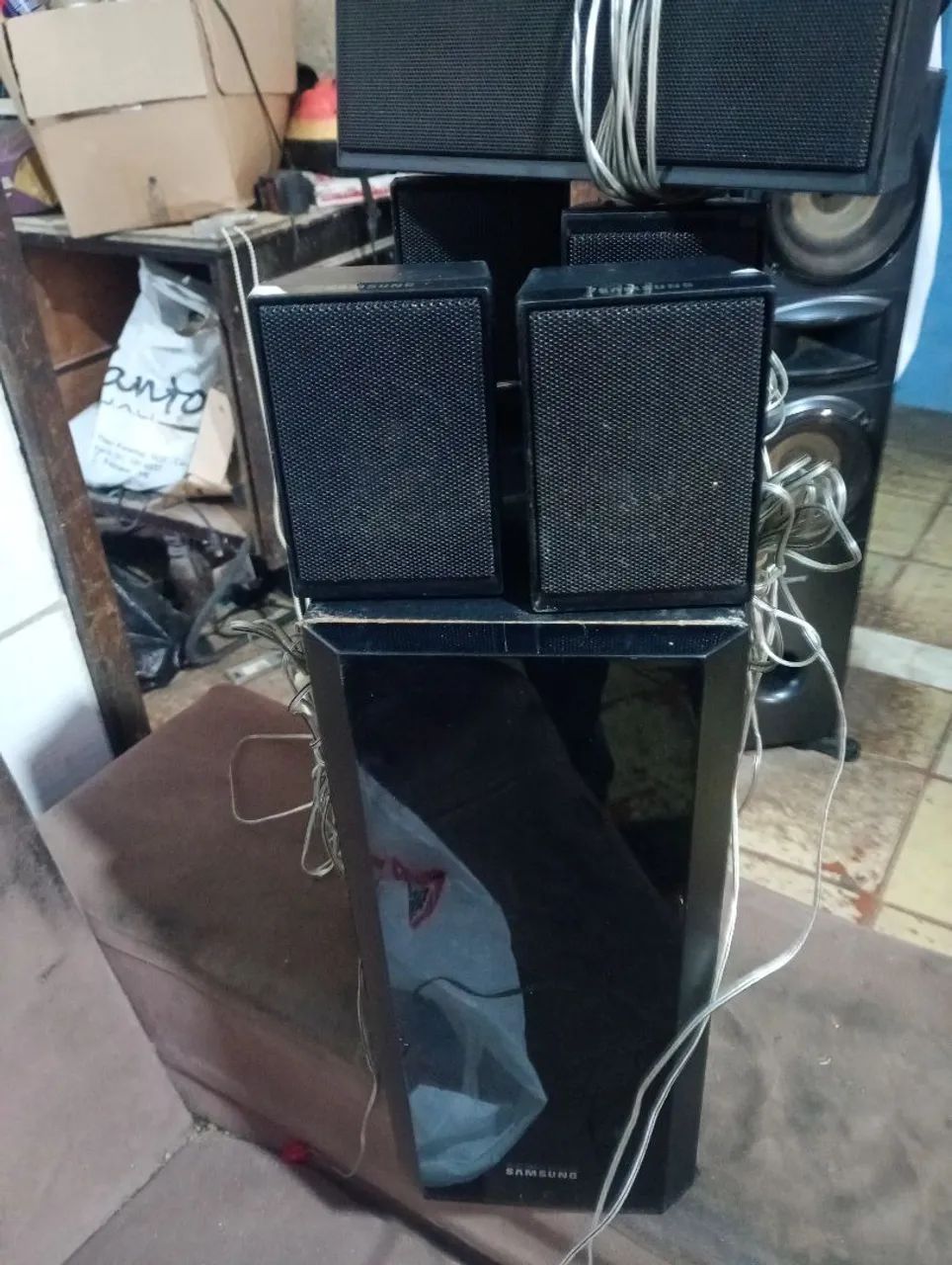 Jogo caixa home teather Samsung  - Foto 2