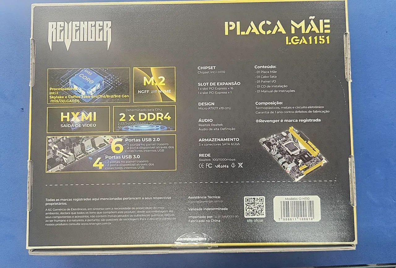 Placa Mãe Revenger 1151 /H110 - Foto 2