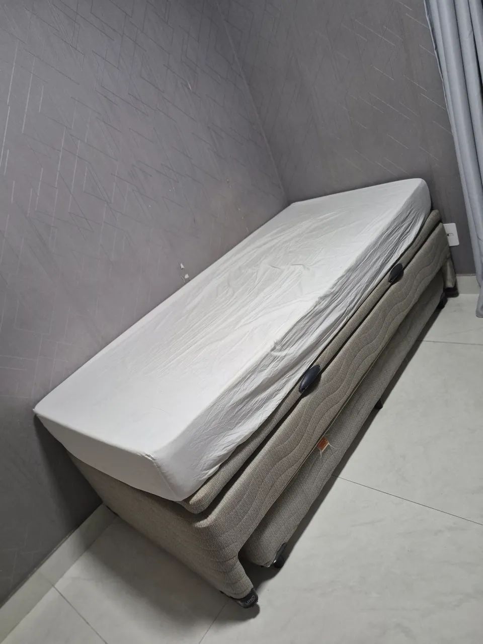 Cama box bau c cama auxilias e colchão  - Foto 2