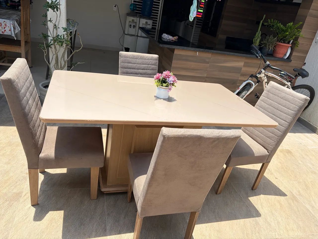 Mesa tampo de vidro  - Foto 4