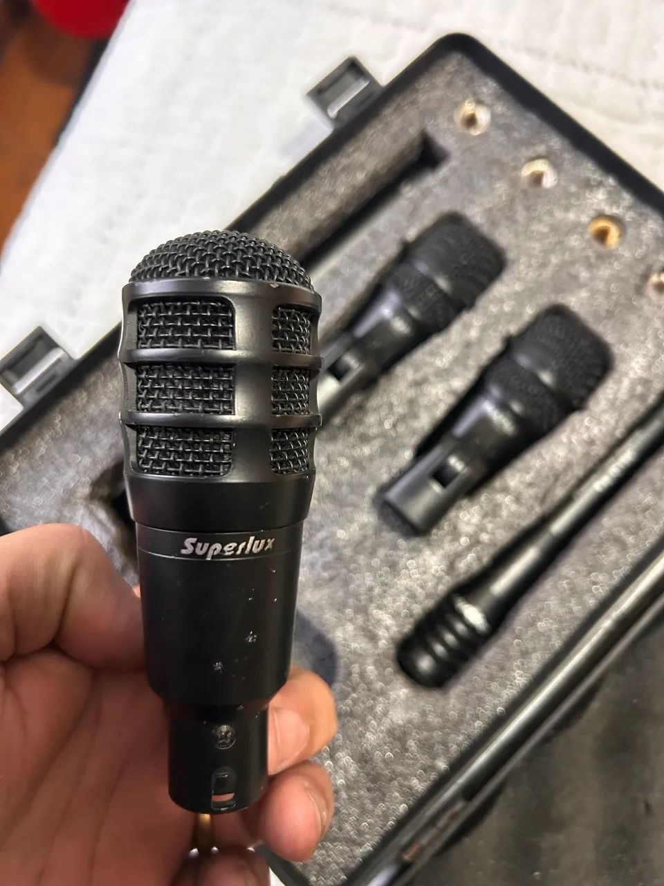 Superlux kit DRK -A3C2 microfone bateria - Foto 5