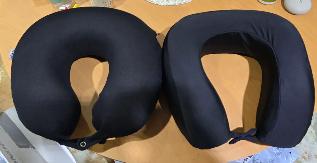 2 almofadas de viagem pescoço conforto por 1 