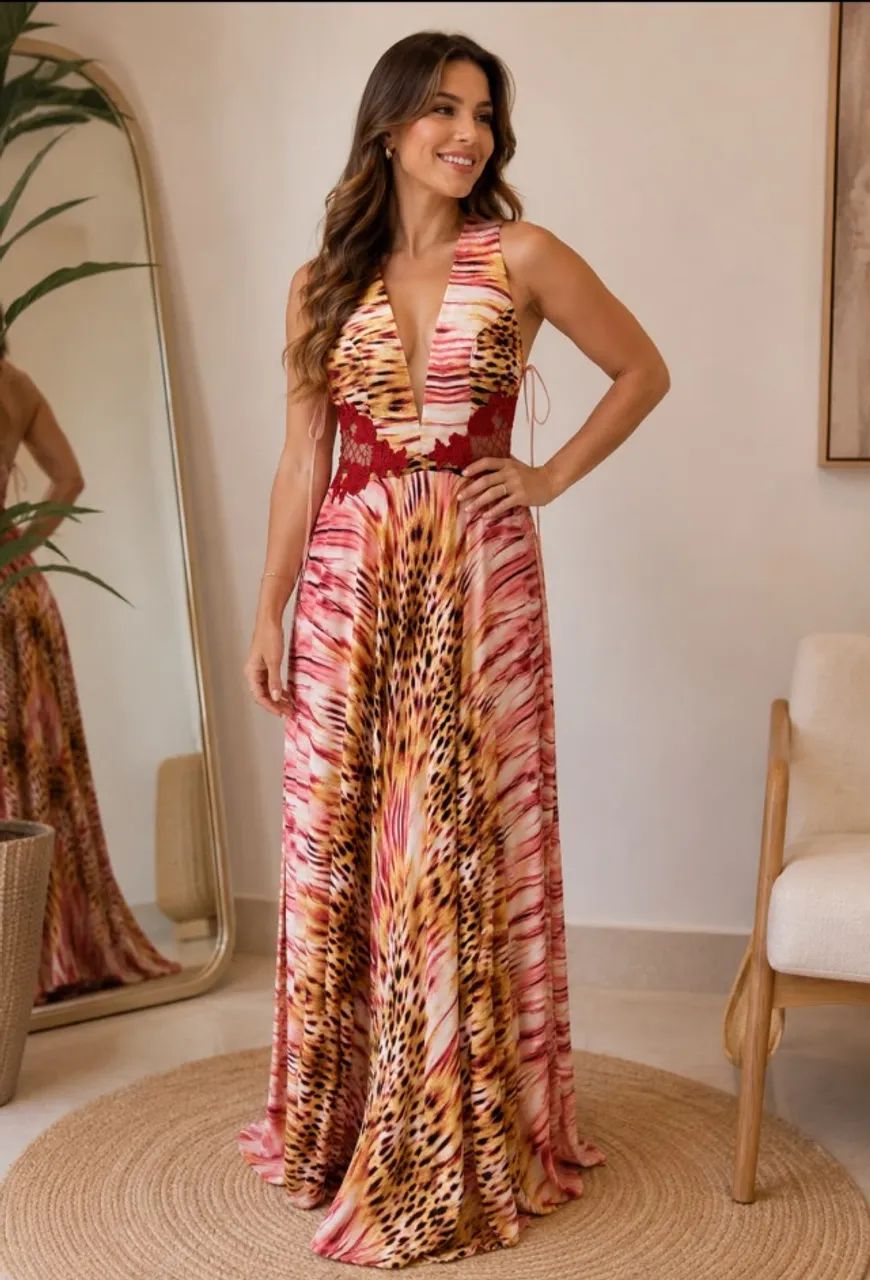 Vestido longo de festa tam 38