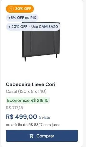 CABECEIRA Casal Ortobom preço BOM!!! - Foto 5