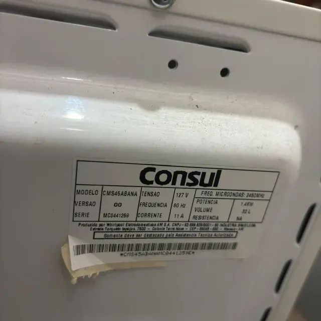 Micro-ondas Consul 32 Litros 110V Modelo CMS45AB - Funcionando Perfeitamente - Foto 3