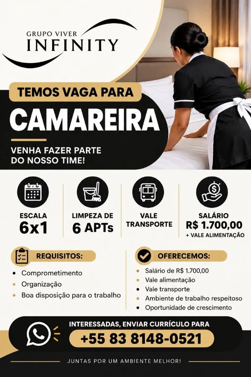 Vaga de Camareira