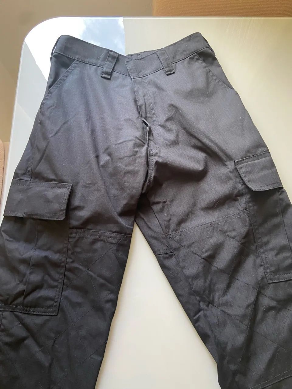 Calça tática preta 6 bolsos 