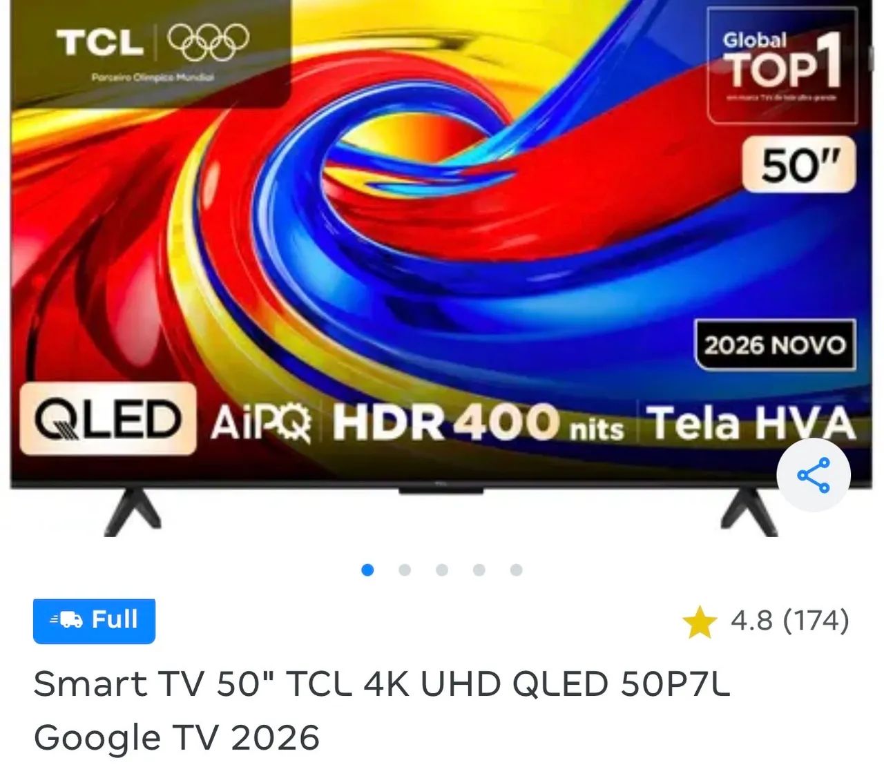 Tv TCL 50 polegadas nova lacrada na caixa  - Foto 4