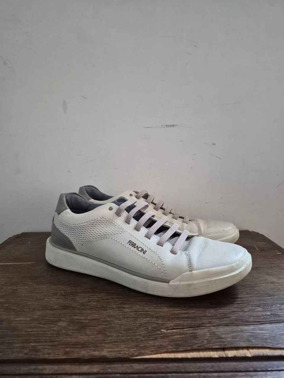 Sapatenis masculino Ferracini Branco e Azul