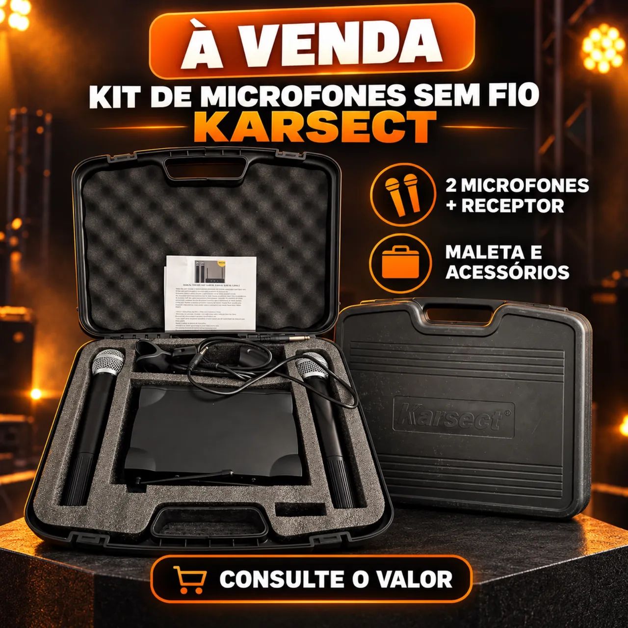 Torrando microfone 