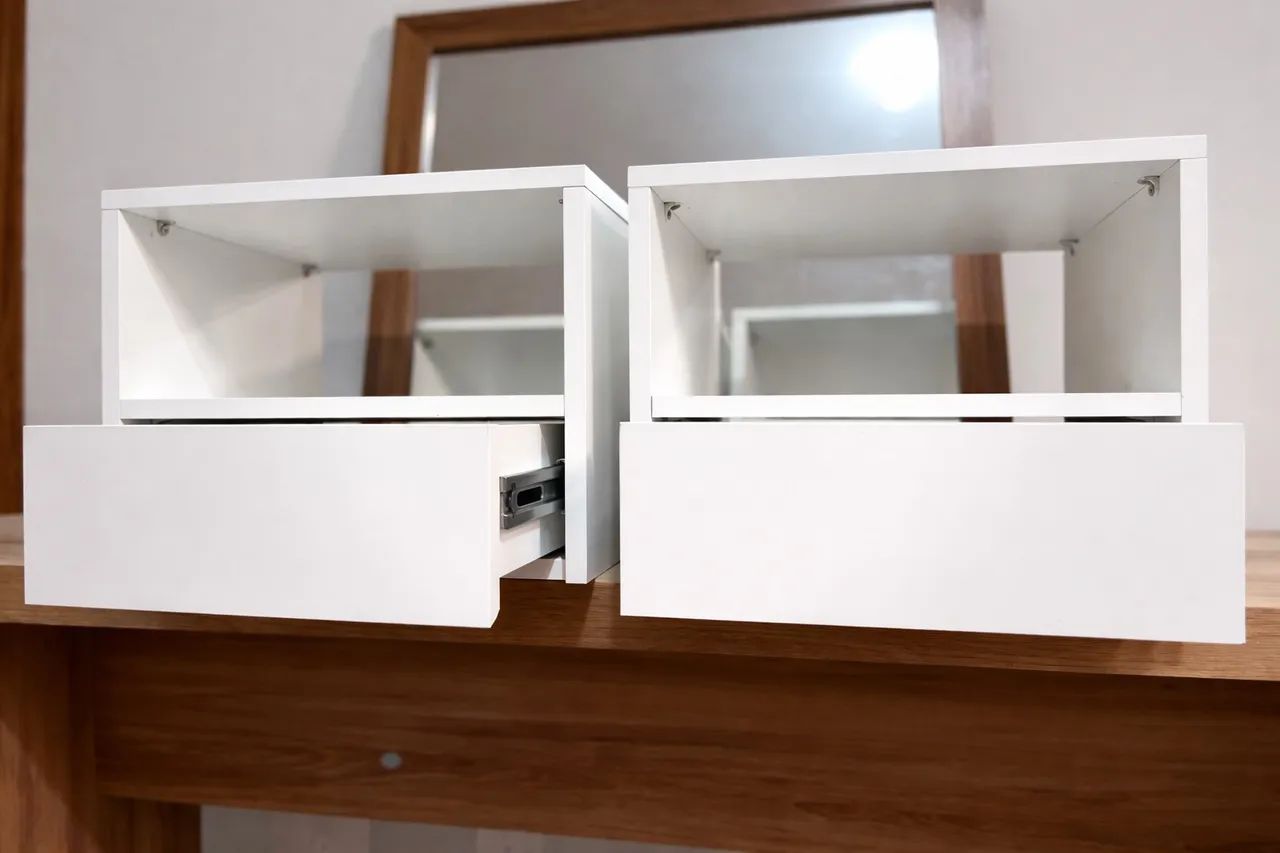 Mesas de cabeceira suspensa de 100%MDF . - Foto 4