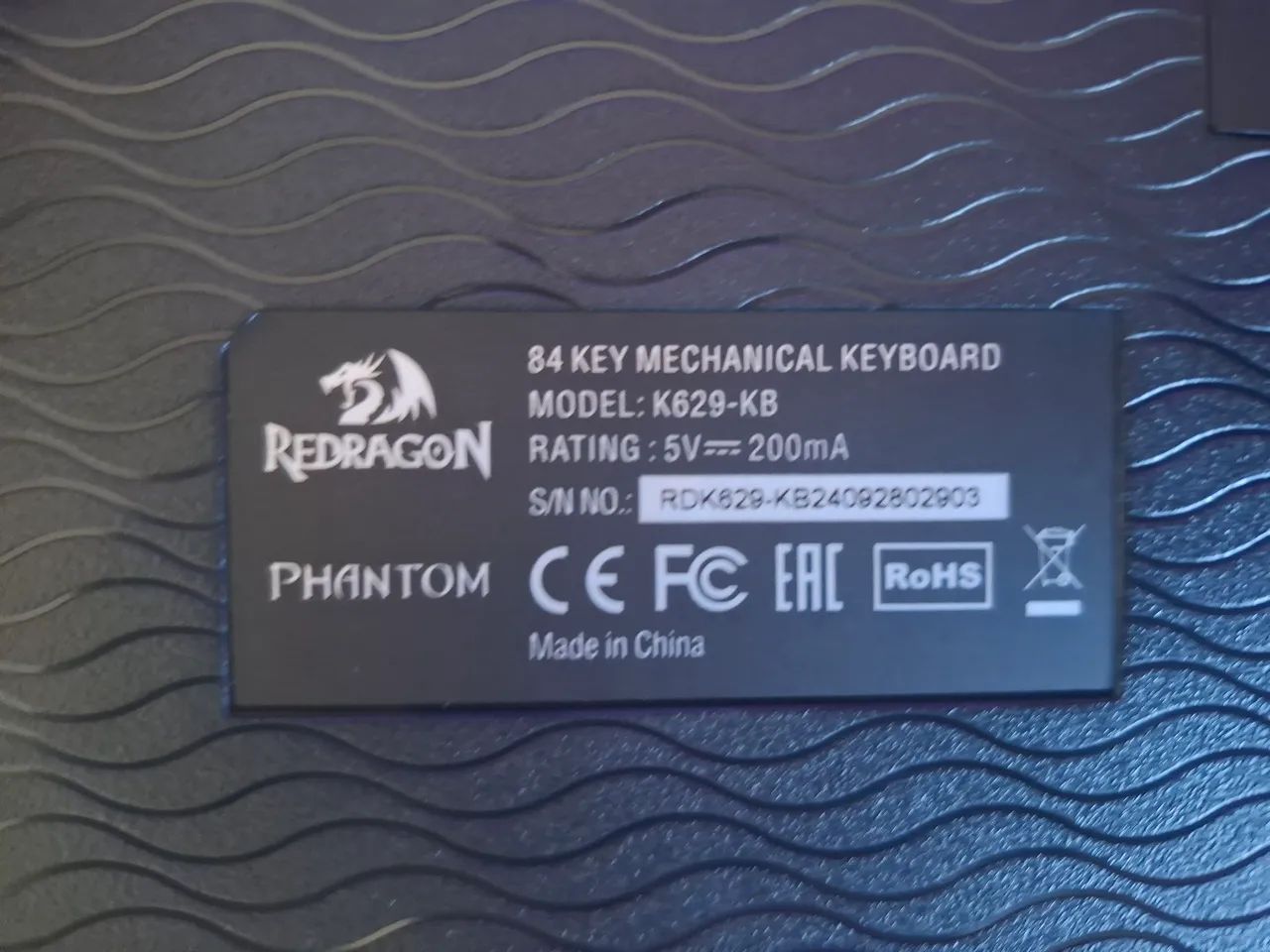 Teclado Mecânico Redragon Phantom Rainbow K629 - Switch Brown - ABNT2 - 75% - Foto 4