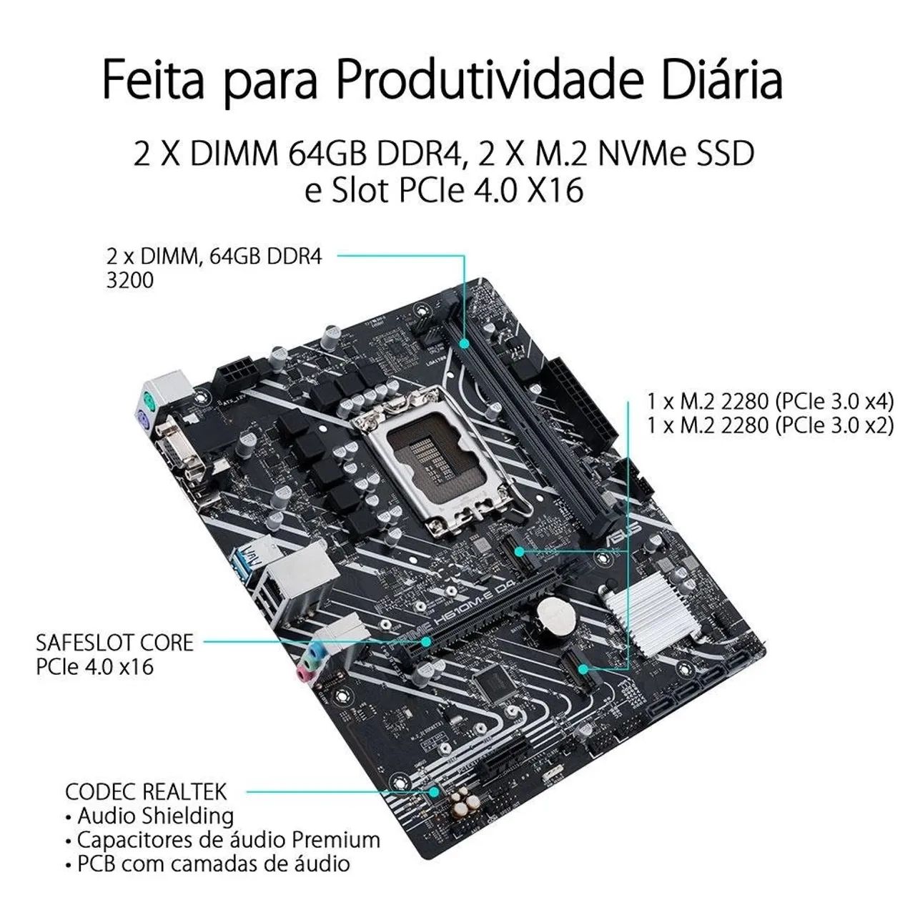 Placa mãe e processador i5