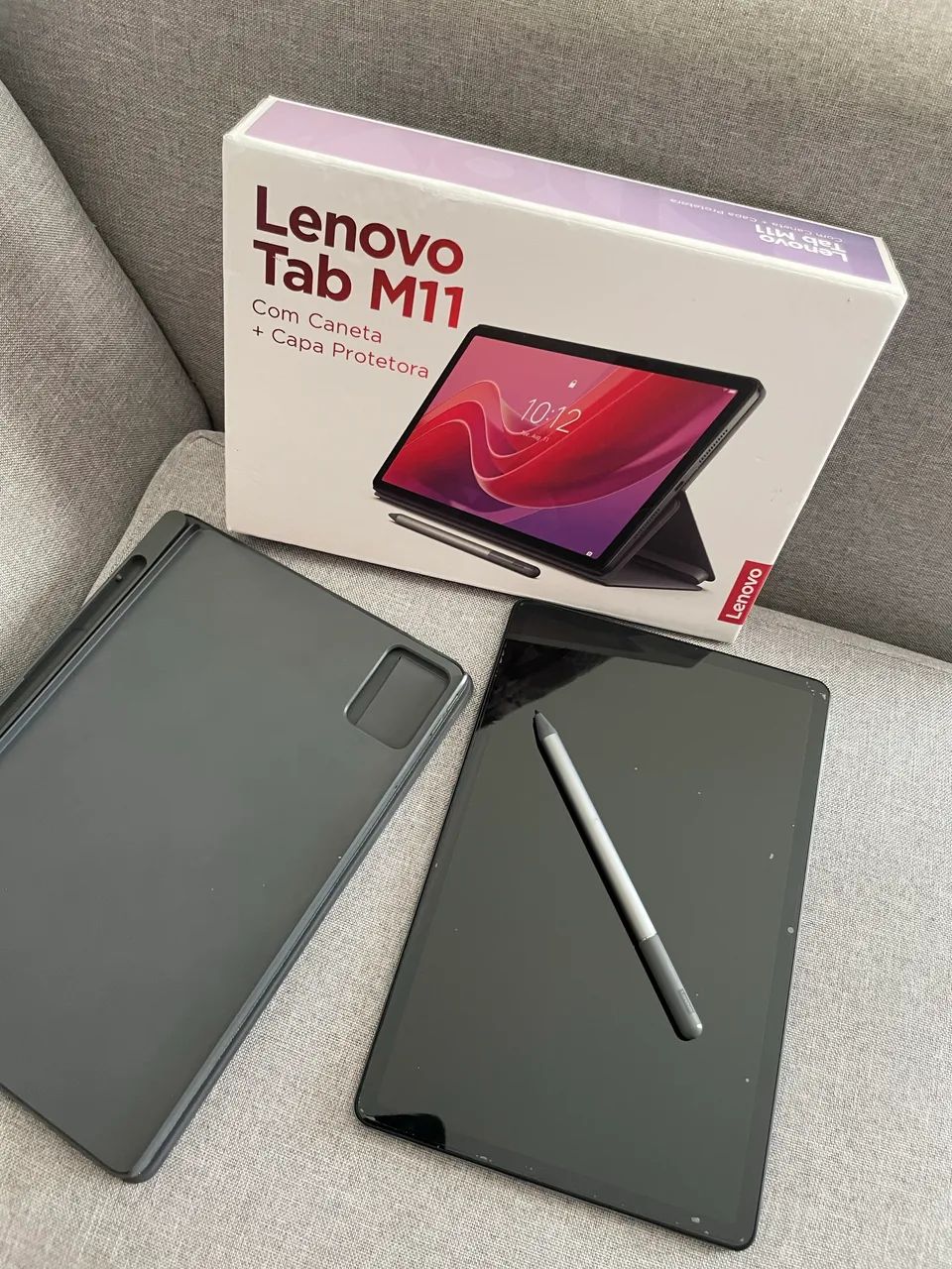 Tablet Lenovo M11 128 G + Caneta + Capa + Teclado - Foto 3