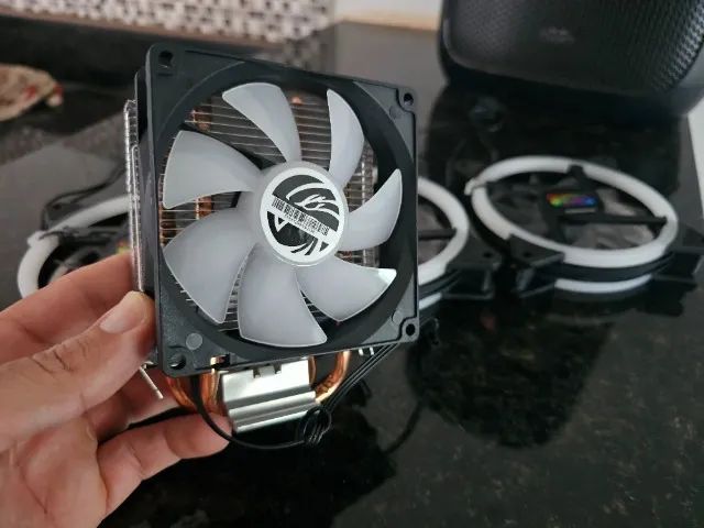 Kit Air Cooler 90mm e Ventoinhas 120mm RGB