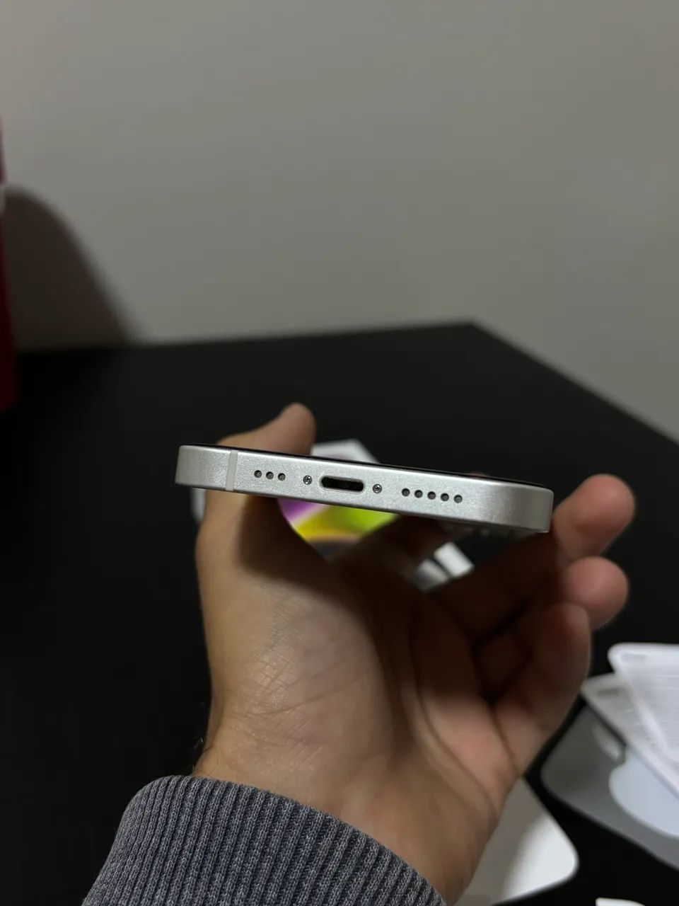 iPhone 14 - Branco 128gb c/ caixa - conservado - Foto 3