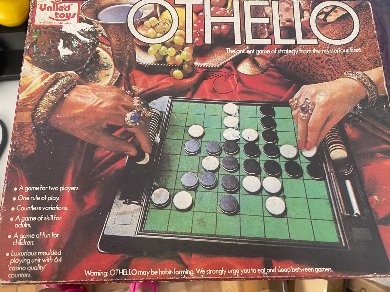 Jogo Othello, importado, antigo. 