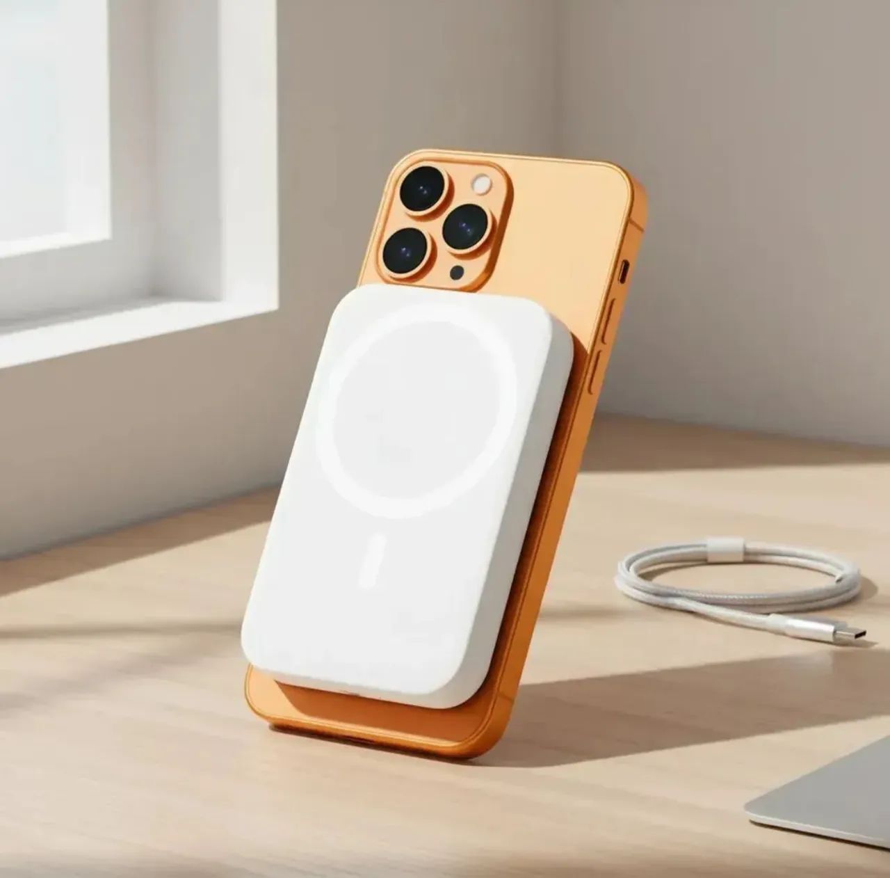 Power Bank Compatível Com iPhone do 11 ao 17 Pro Max