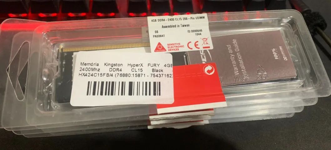 Kit Memoria Ram Kingston Hyperx Fury 16gb (4x4gb) Ddr4 2400mhz - Foto 2