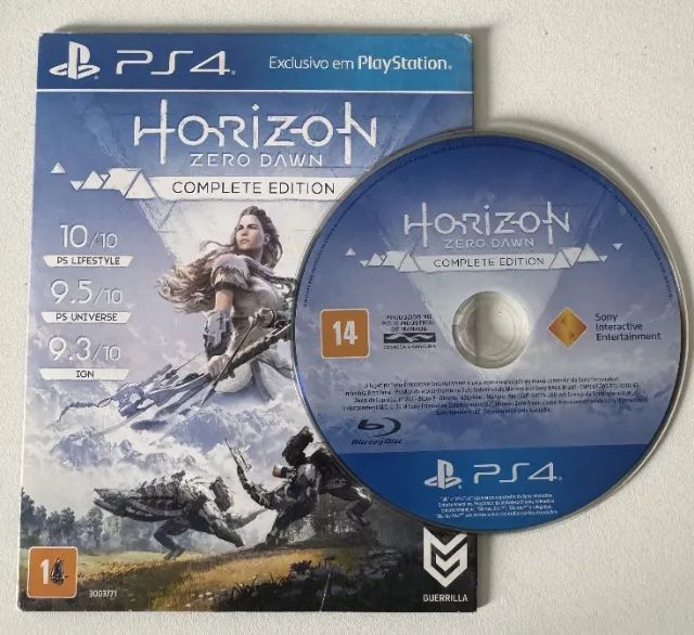 Jogo Horizon Zero Dawn Mídia Física complete edition PS4 e PS5 Playstation 4 e 5