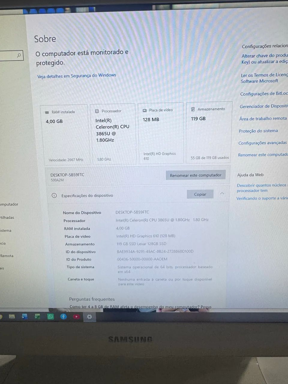 Computador Samsung All-in-One - Foto 2