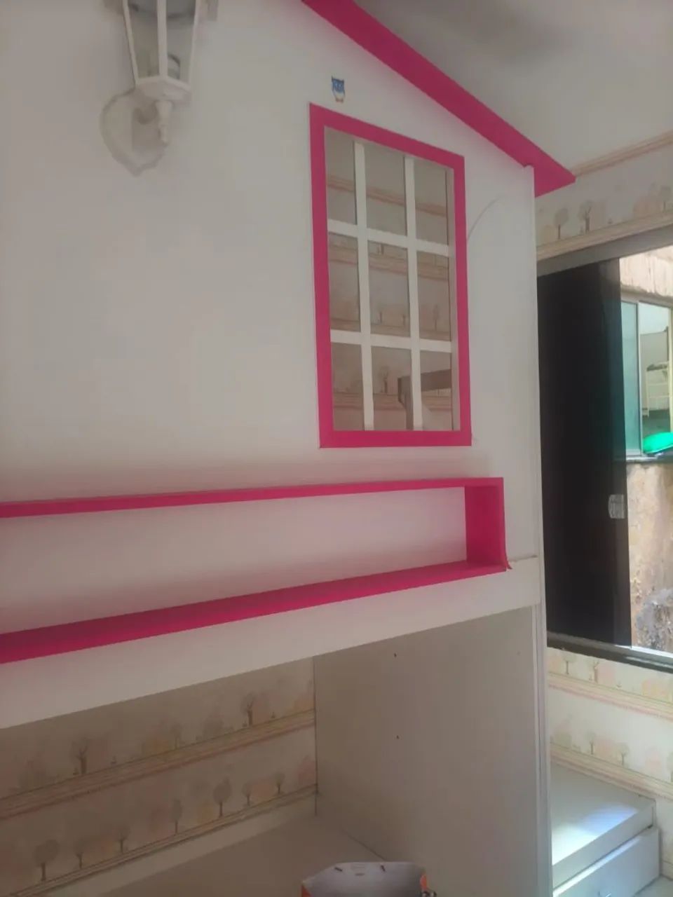 QUARTO CASINHA DE BONECA ROSA, CAMA DUPLA ADAPTÁVEL. - Foto 3