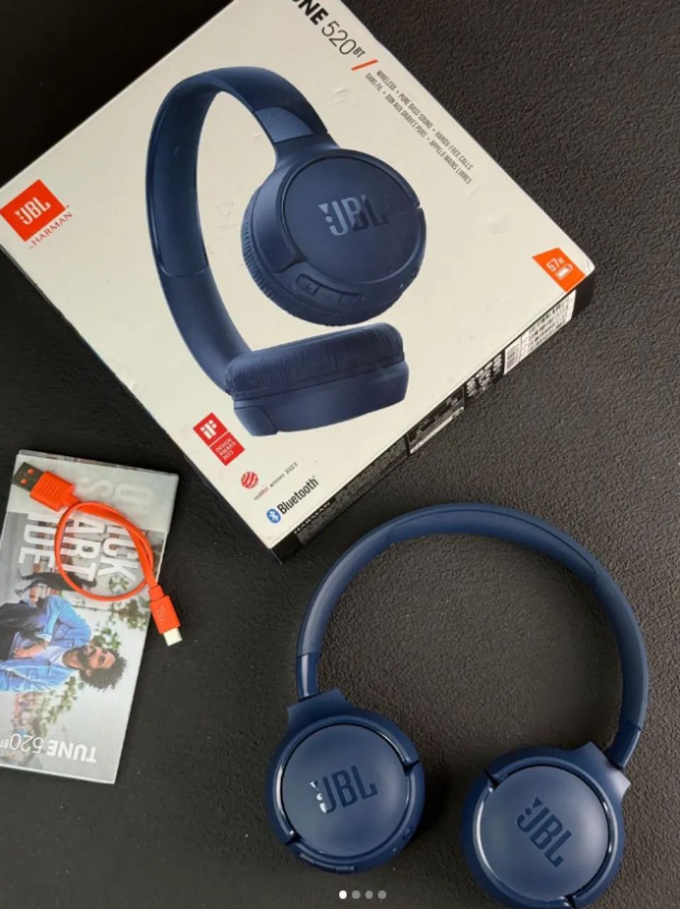 Fone bluetooth JBL Tune 520BT