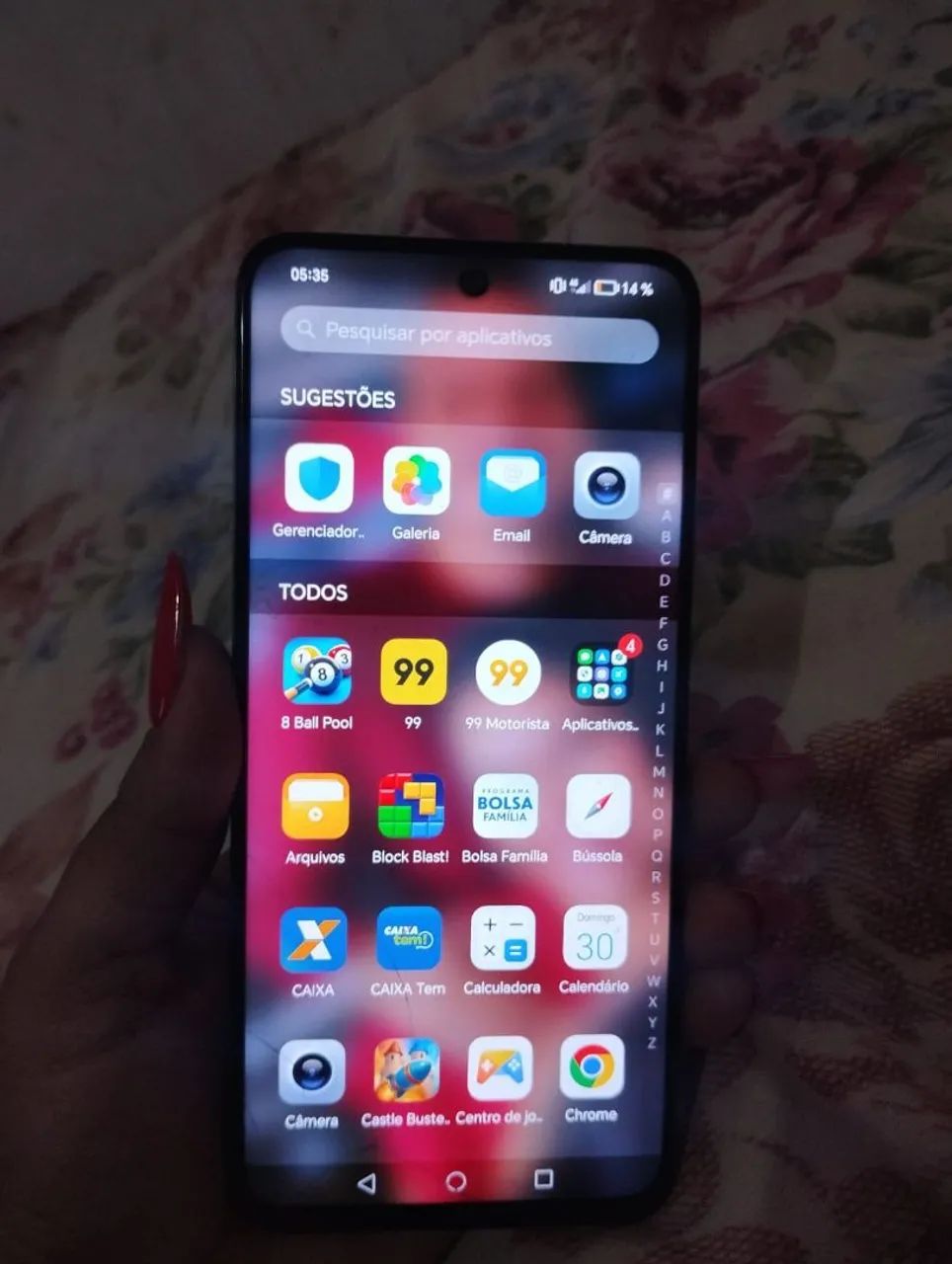 HONOR X7B 256 gigas trincado 
