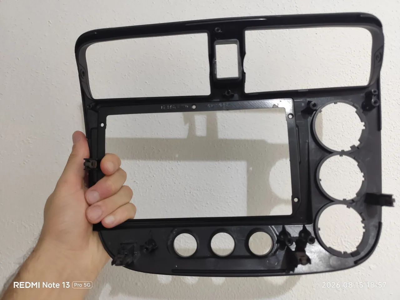 Moldura Multimedia 9 P Nav Pro Civic G7 2001 a 2006 - Foto 3